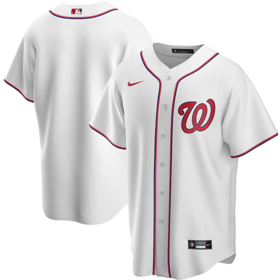 Mens Washington Nationals Nike White Home Replica Team MLB Jerseys->washington nationals->MLB Jersey